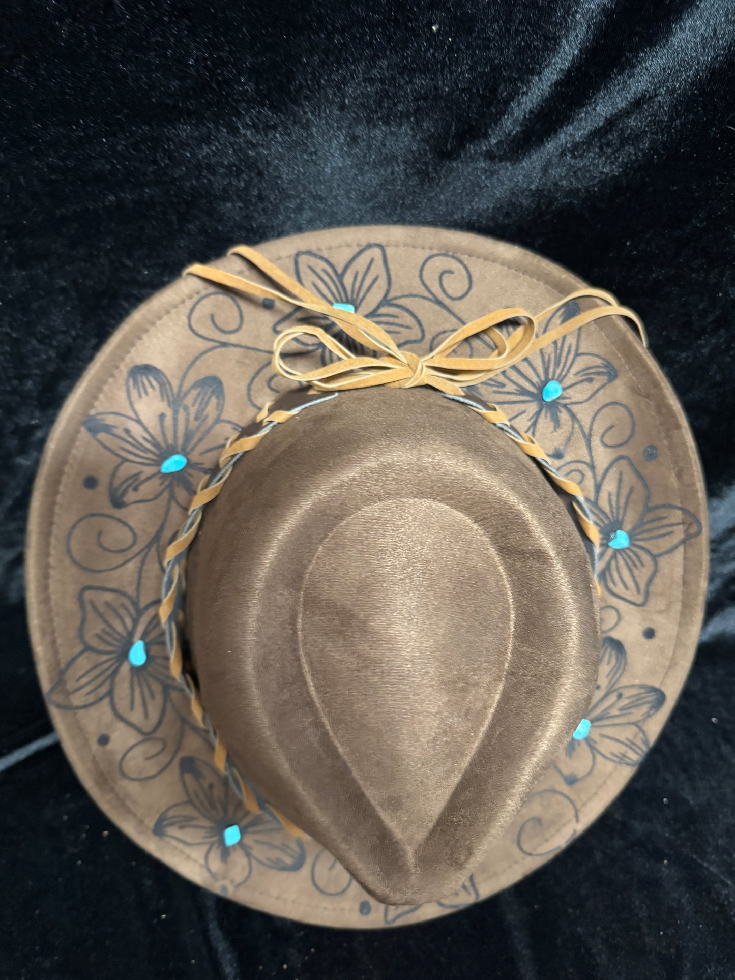 Turquoise detail hat