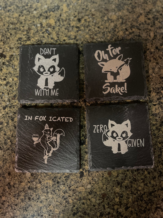 Coaster Set - Foxes