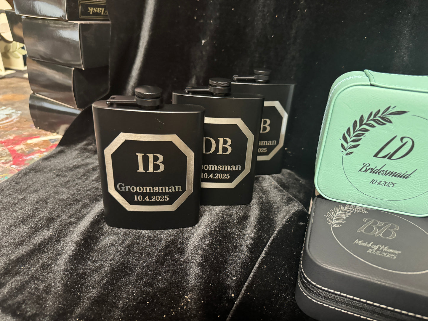 MATTE BLACK FLASKS