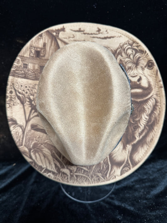 KID SIZE BABY HIGHLAND COW HAT