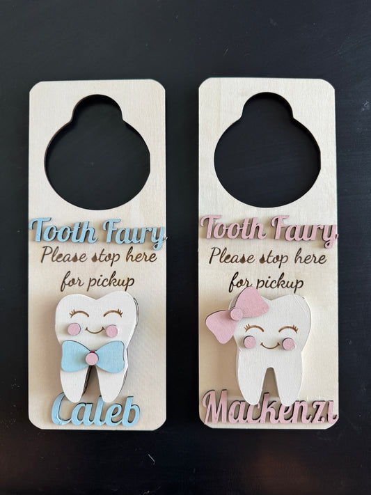 Personalized Tooth Fairy Door Hangers