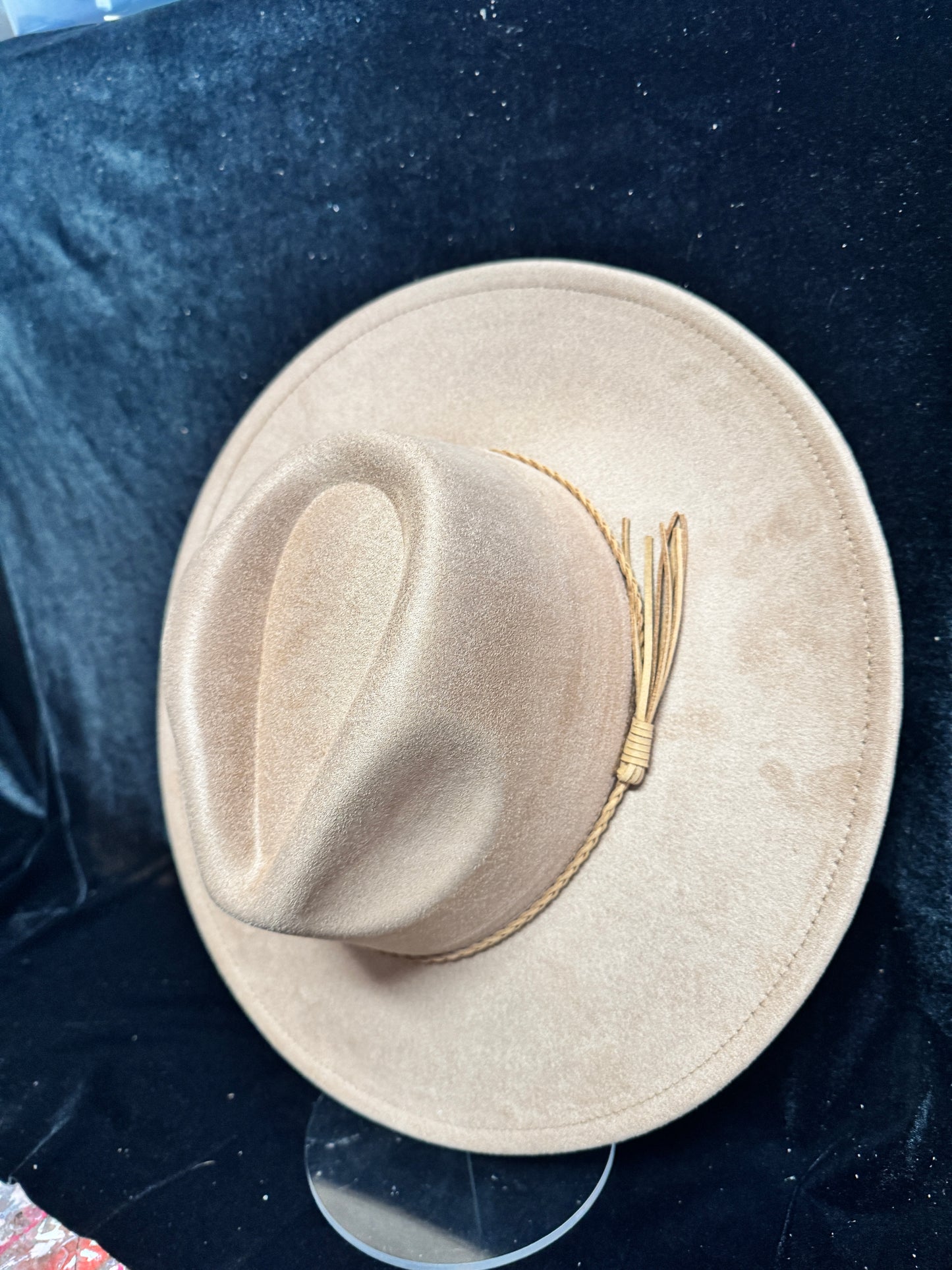 BLANK VEGAN SUEDE HATS  FOR BURNING OR LASER ENGRAVING