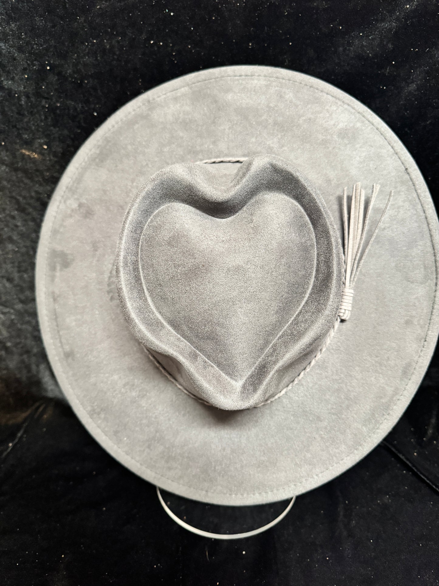 VEGAN SUEDE BLANK - HEART TOP