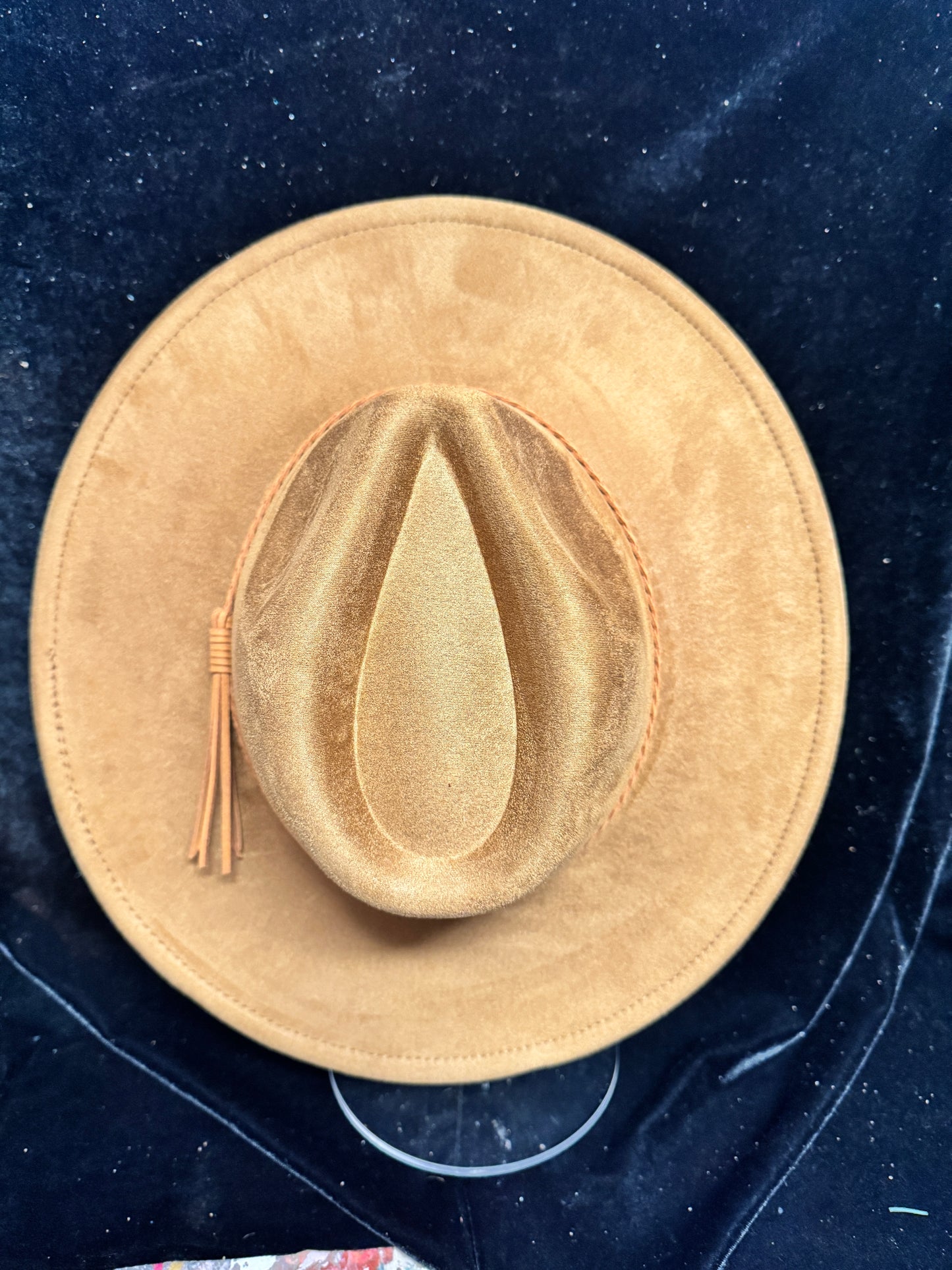BLANK VEGAN SUEDE HATS  FOR BURNING OR LASER ENGRAVING