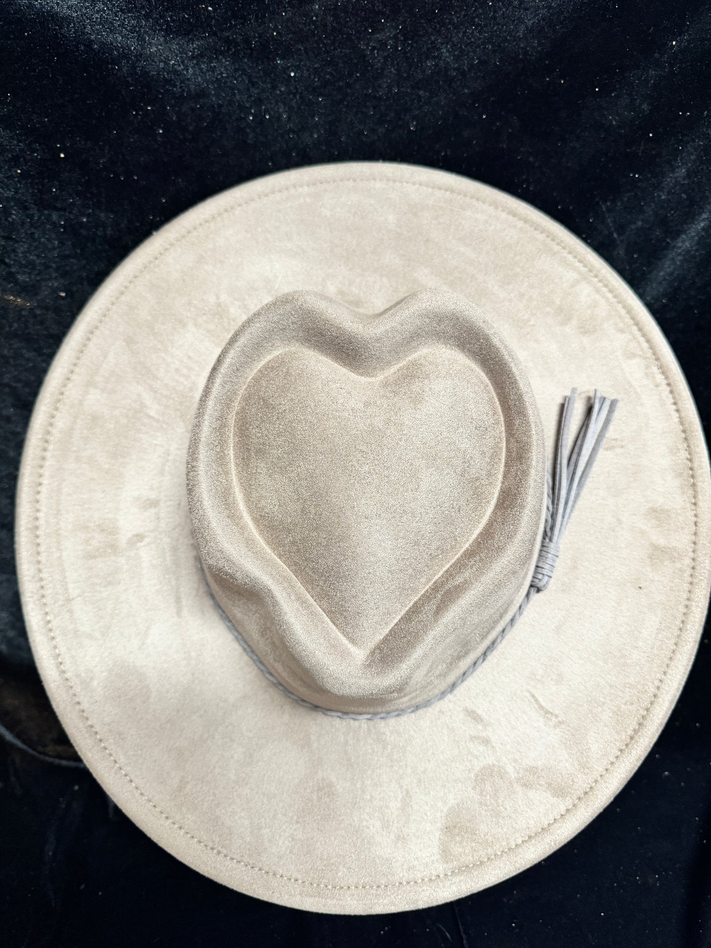 VEGAN SUEDE BLANK - HEART TOP