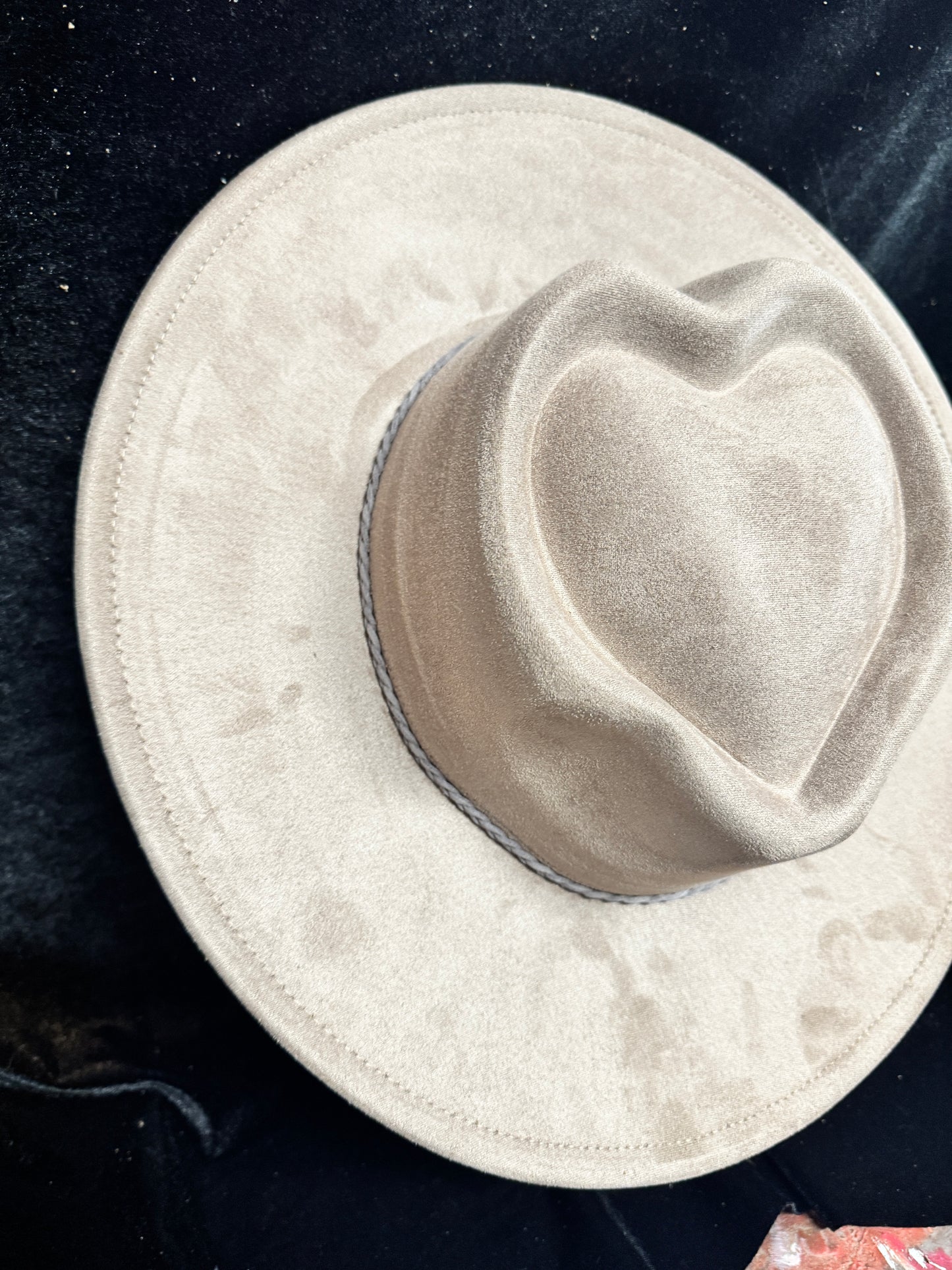 VEGAN SUEDE BLANK - HEART TOP